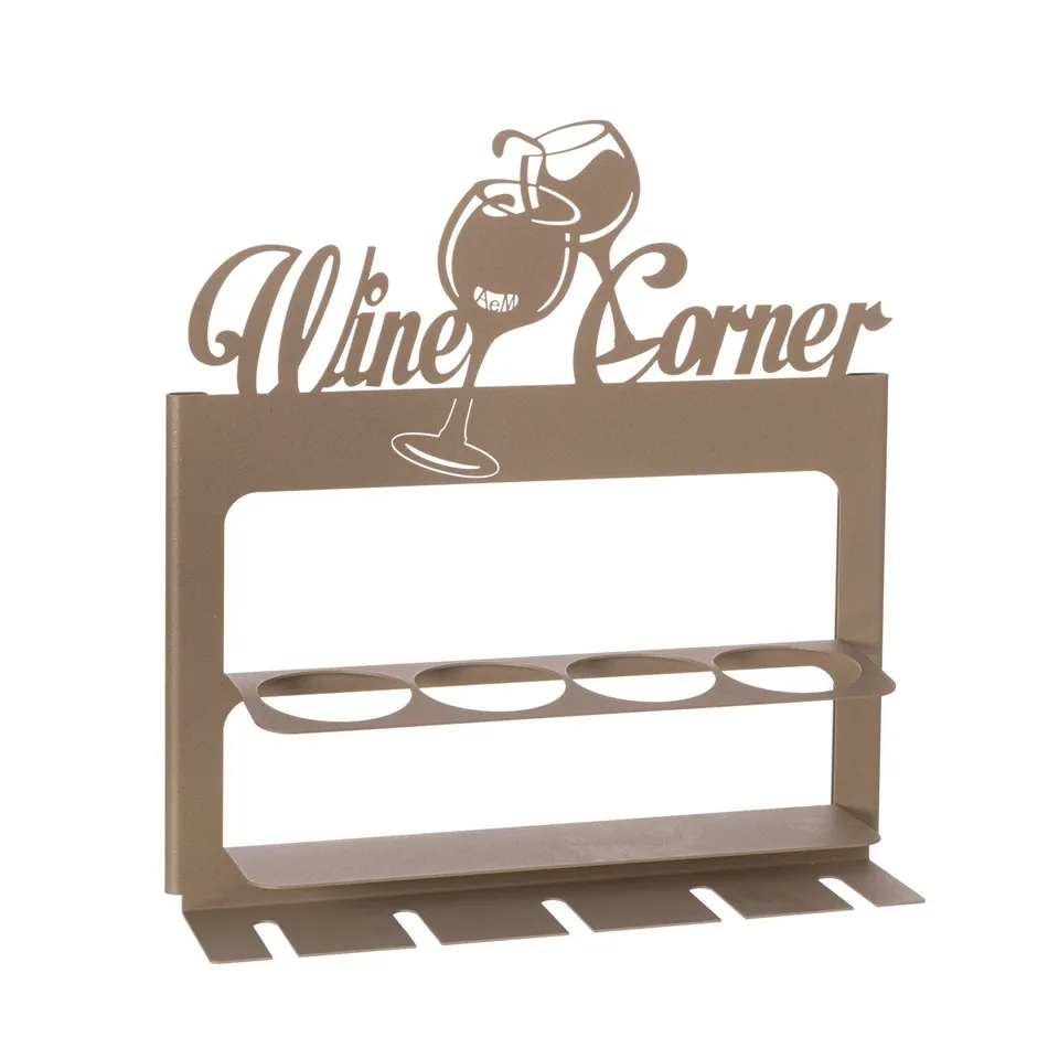 arti-mestieri-portabottiglie-da-muro-wine-corner-45x10x45-cm-4-bottiglie image 1