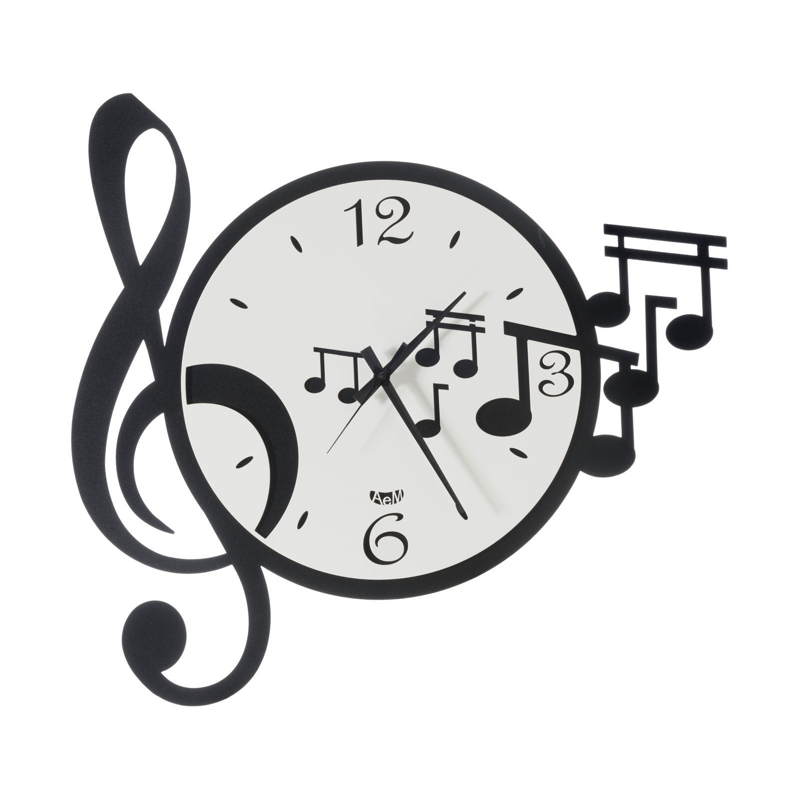 arti-mestieri-musica-orologio-parete-50x47-cm-chiave-note image 1