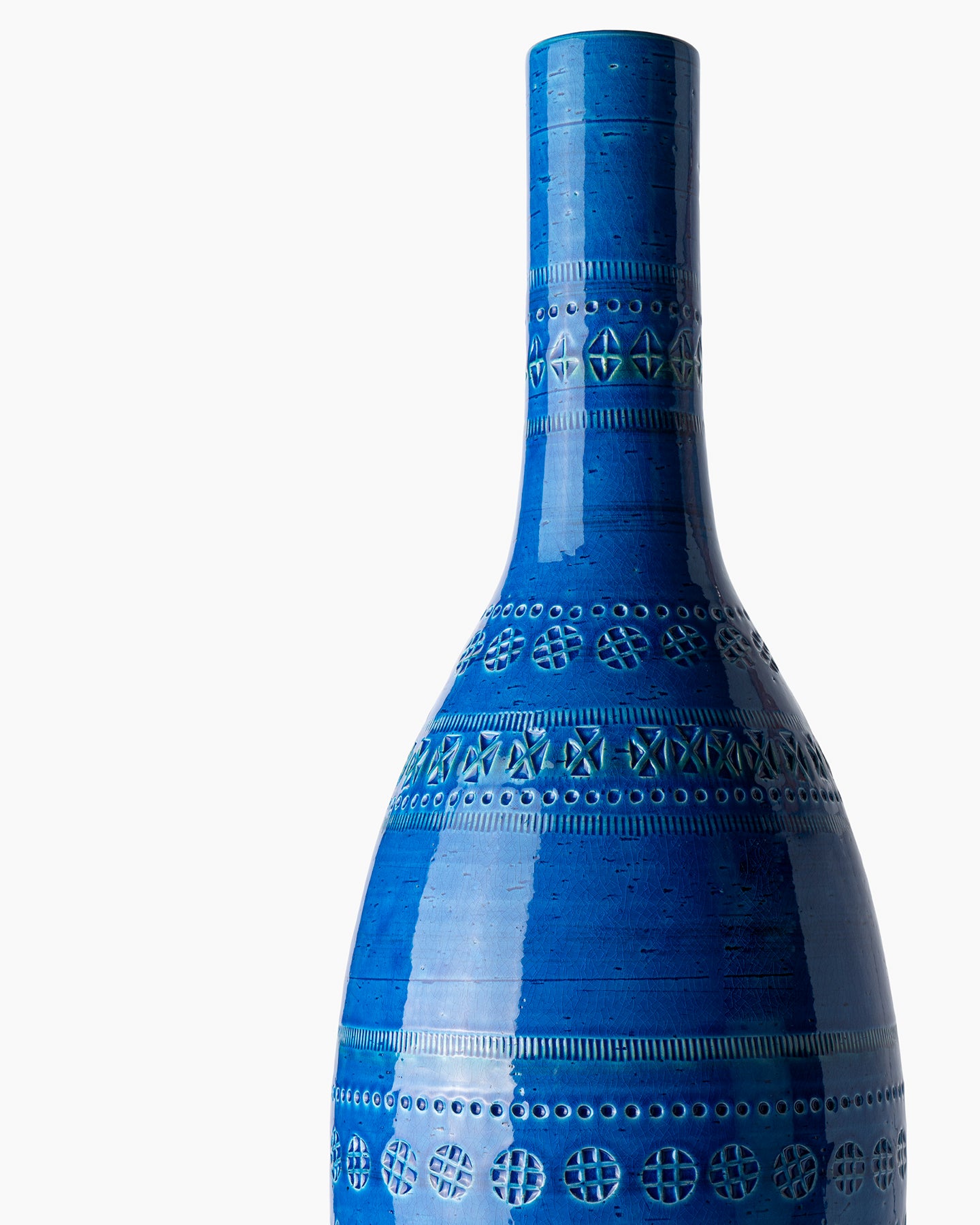 bitossi-ceramiche-vaso-bottiglia-rimini-blu-aldo-londi image 3