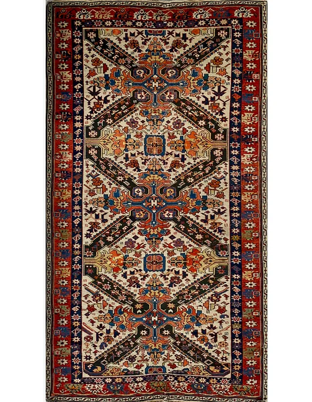 illulian-seikur-tappeto-caucasus-fine-xix-secolo-204x109-cm-lana image 1