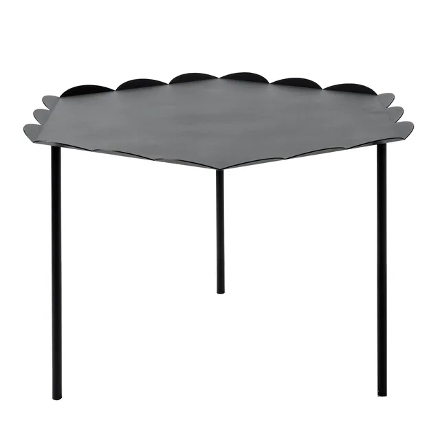 arti-mestieri-merletto-tavolino-soggiorno-esagonale-in-ferro-61x56x41-cm image 1