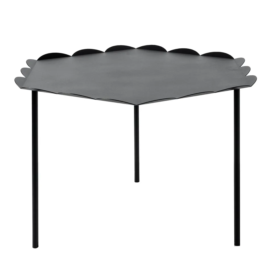 arti-mestieri-merletto-tavolino-soggiorno-esagonale-in-ferro-61x56x41-cm image 1