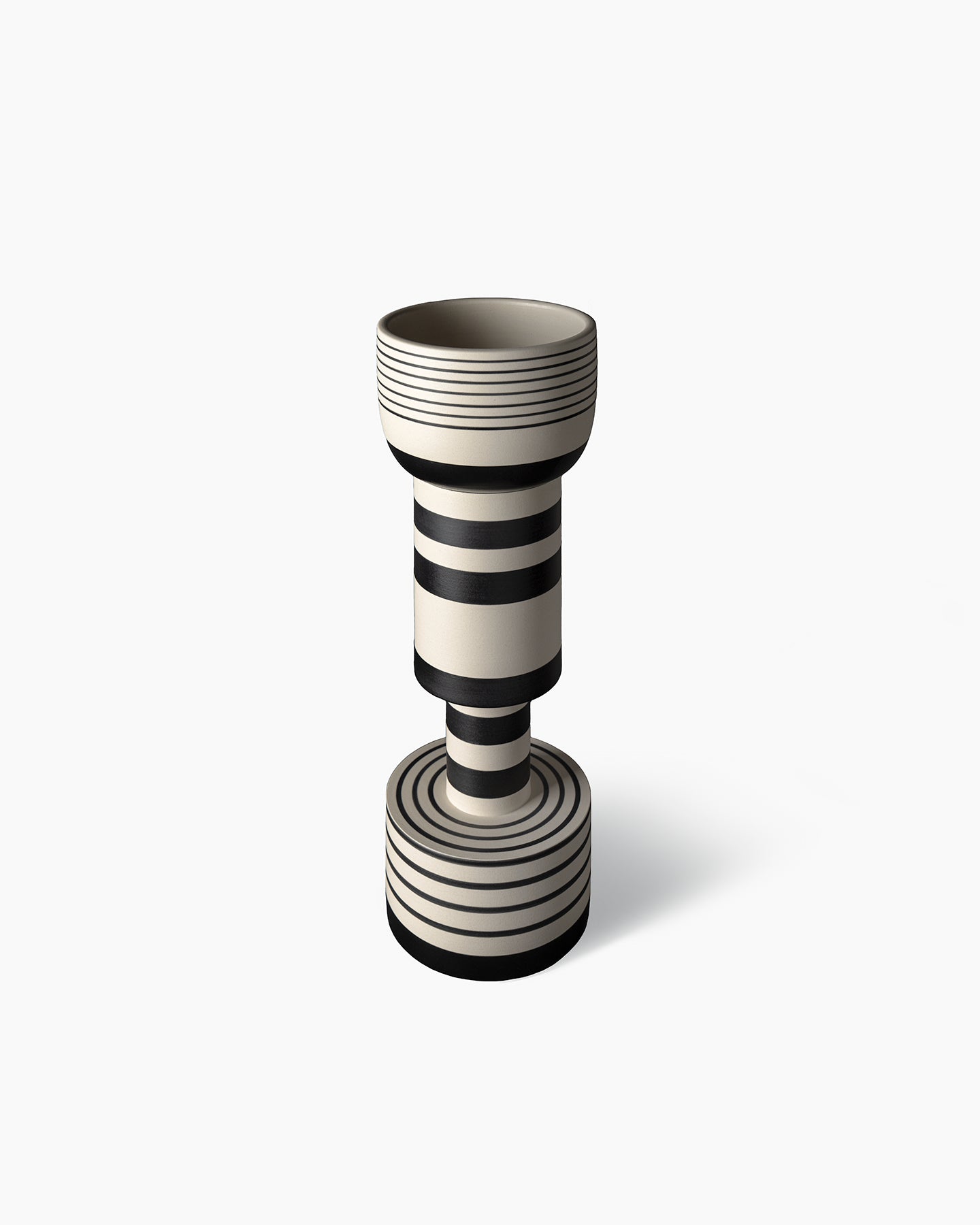 bitossi-ceramiche-vaso-calice-sottsass-bianco-nero-1958 image 2