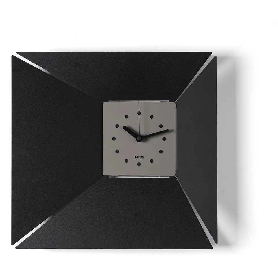 arti-mestieri-illusio-orologio-da-parete-minimal-quadrato-42x5x40-cm image 1