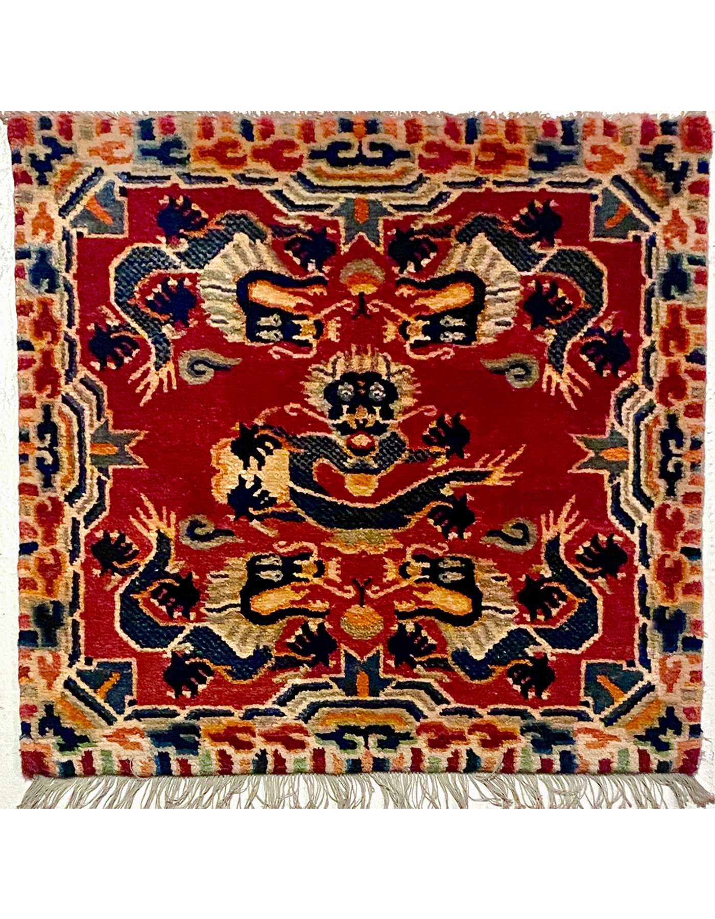 illulian-tibet-5-dragons-tappeto-66x66-cm-nomad image 1
