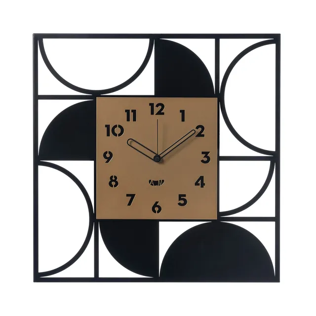 arti-mestieri-glam-orologio-da-parete-50x50-cm-ferro image 1