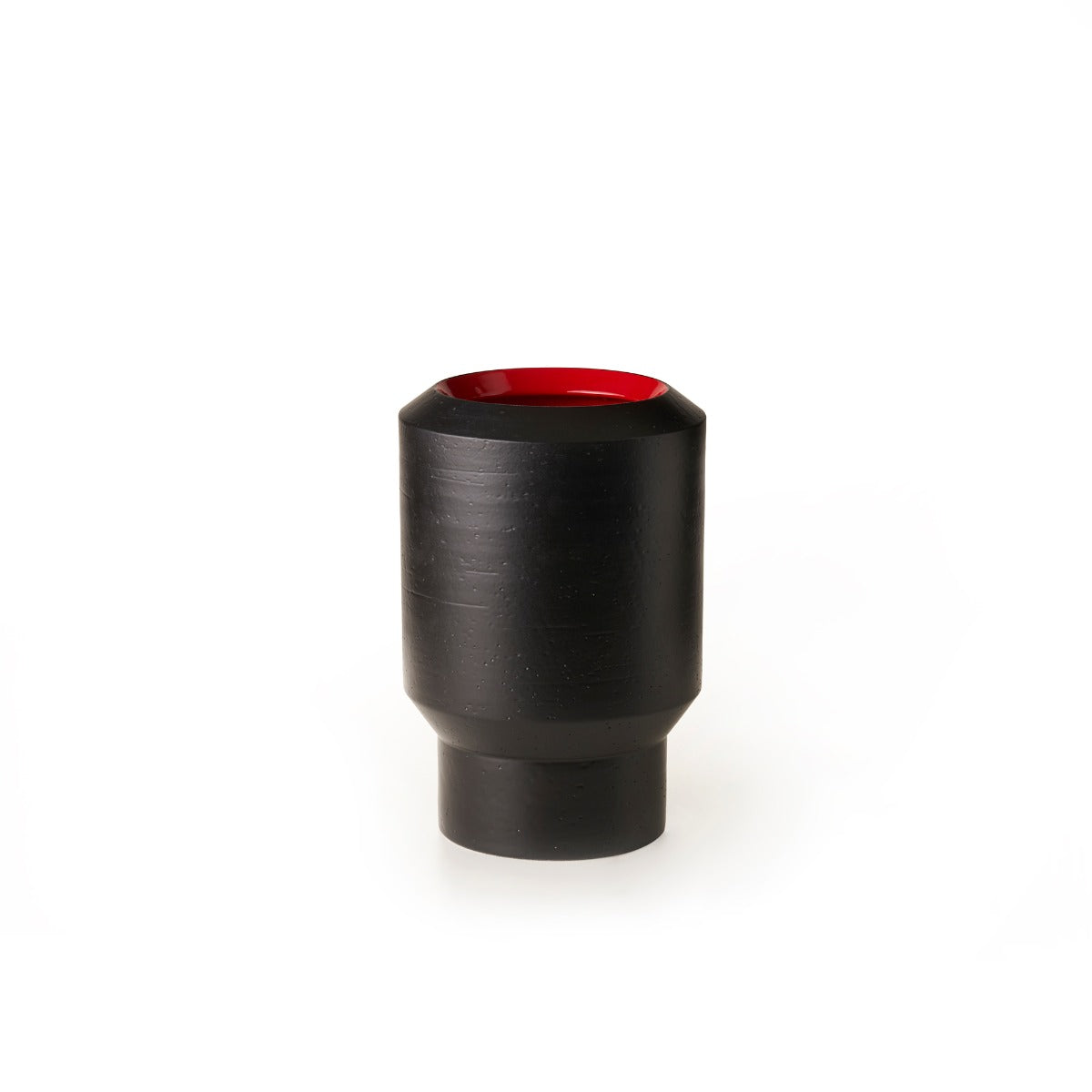 bitossi-ceramiche-vaso-tribe-by-arik-levy-cilindrico-nero-e-rosso-99-pezzi image 4