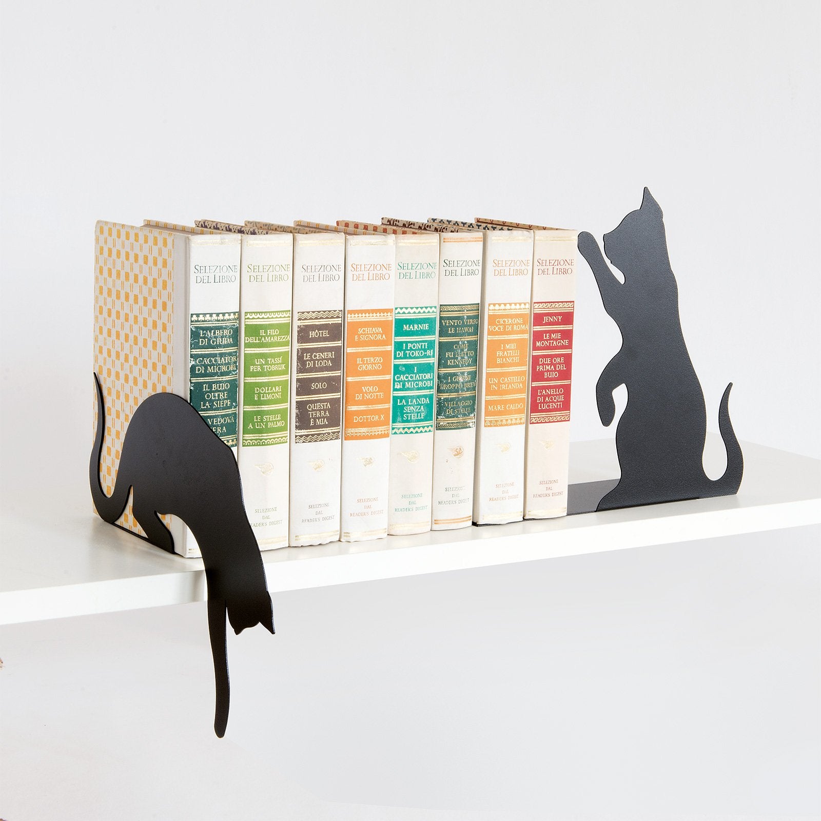 arti-mestieri-gatti-set-2-ferma-libri-in-ferro image 1