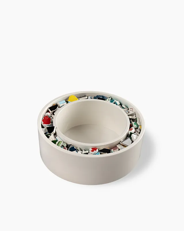 bitossi-ceramiche-bolo-centrotavola-era-cristallina-bianca-a-tornio image 1