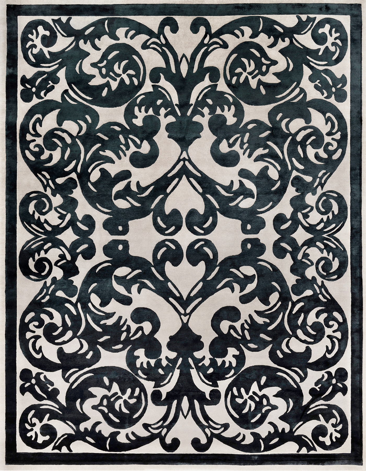 illulian-tyrant-tappeto-360x274-lana-e-seta-gold-100 image 1