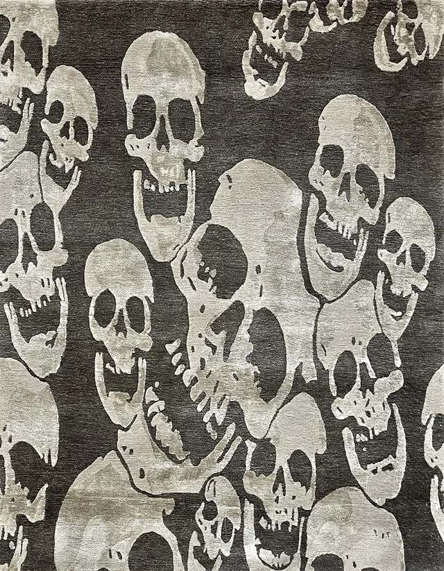 illulian-skull-bones-151x154-cm-tappeto-lana-e-seta image 1