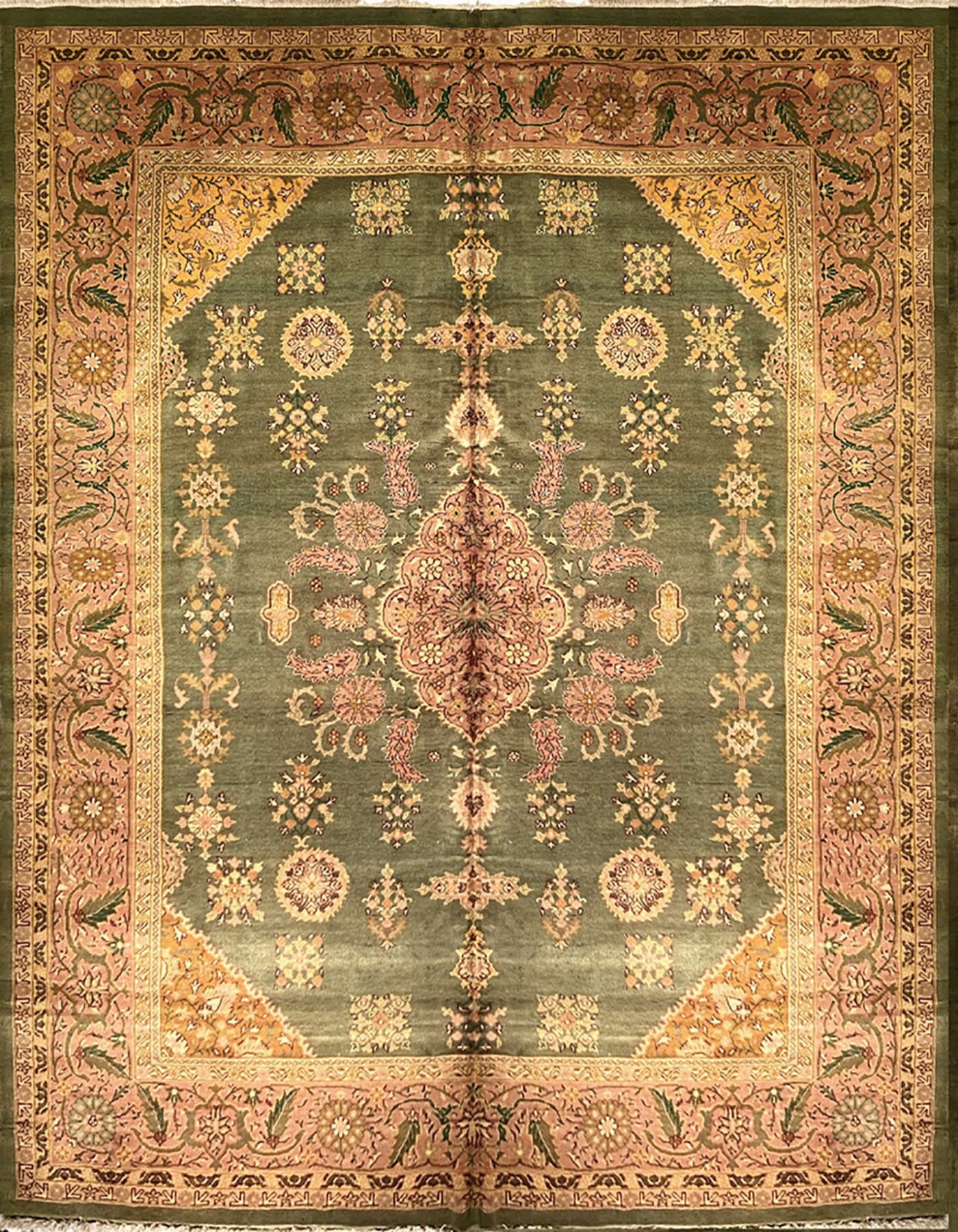 illulian-agra-sultanabad-tappeto-nomade-510x410-cm-india-xx-secolo image 1