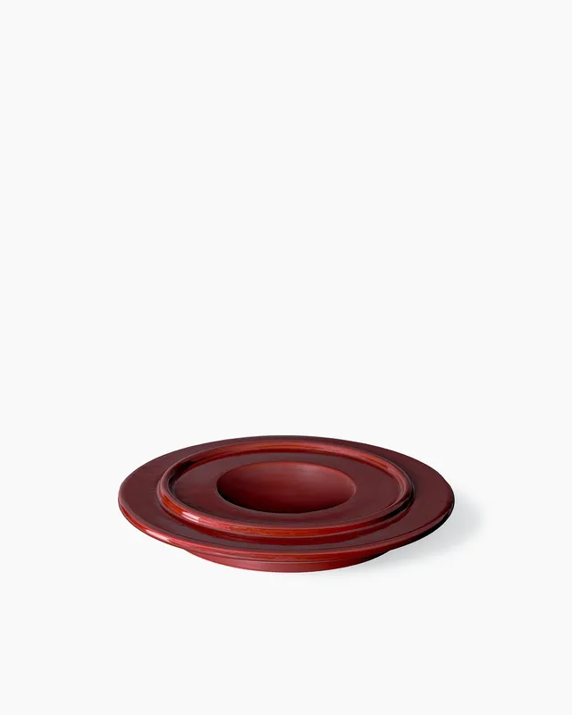 bitossi-ceramiche-posacenere-ettore-sottsass-1962-bordeaux-lucido image 1