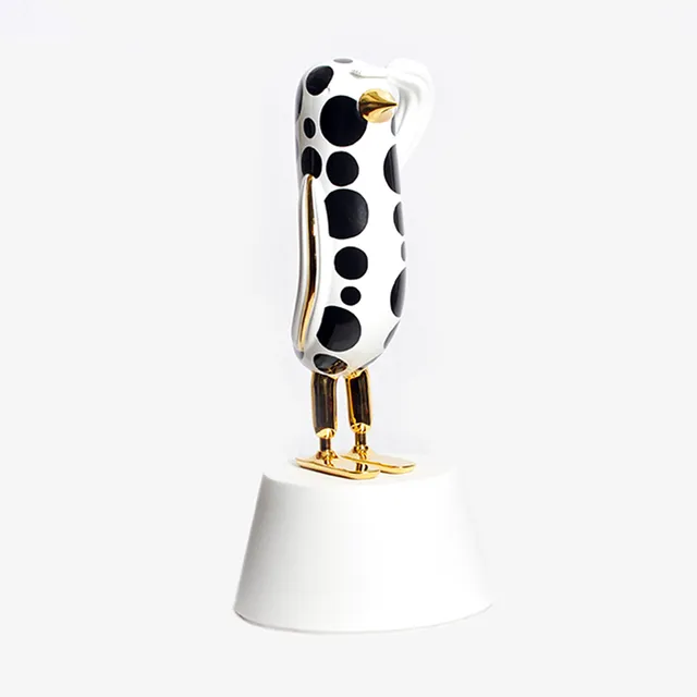 bosa-hopebird-scultura-da-tavolo-in-ceramica-e-oro-24kt image 1