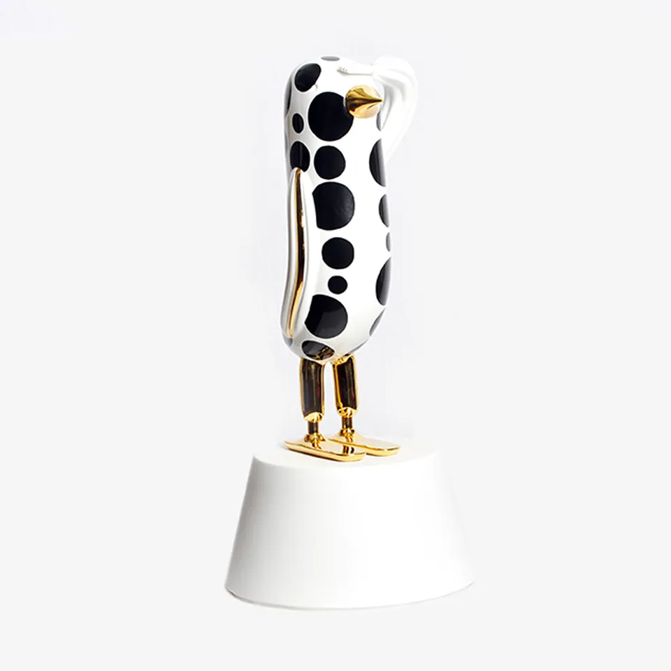 bosa-hopebird-scultura-da-tavolo-in-ceramica-e-oro-24kt image 1