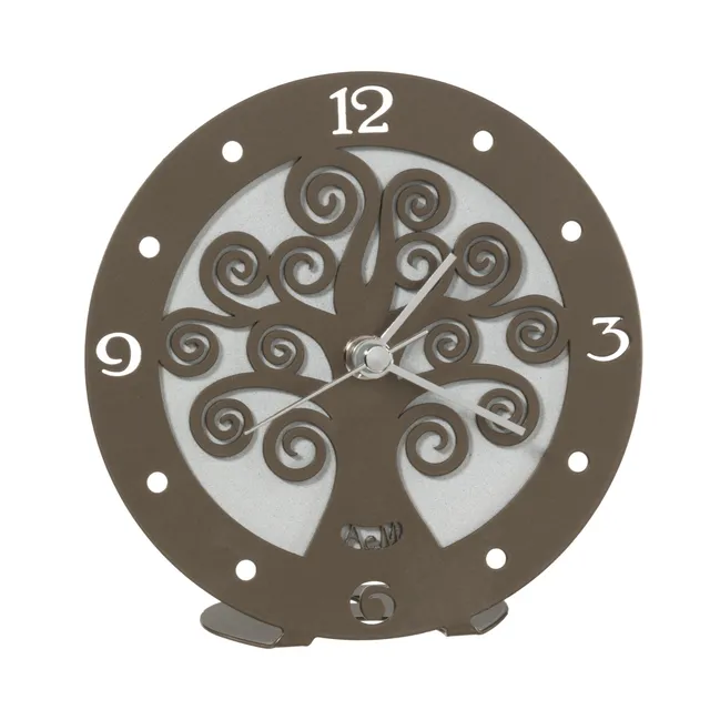 arti-mestieri-albero-della-vita-bomboniera-orologio-design-13-cm image 1