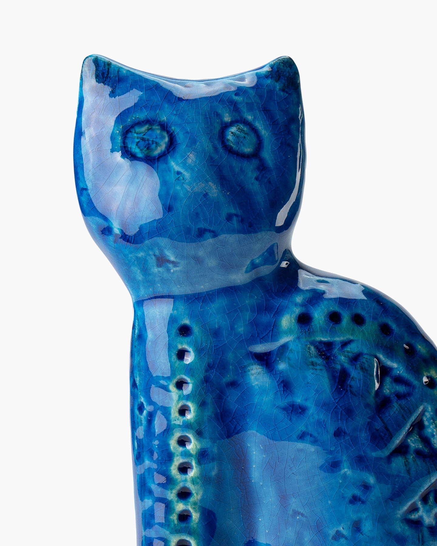 bitossi-ceramiche-figura-gatto-seduto-rimini-blu-aldo-londi image 3