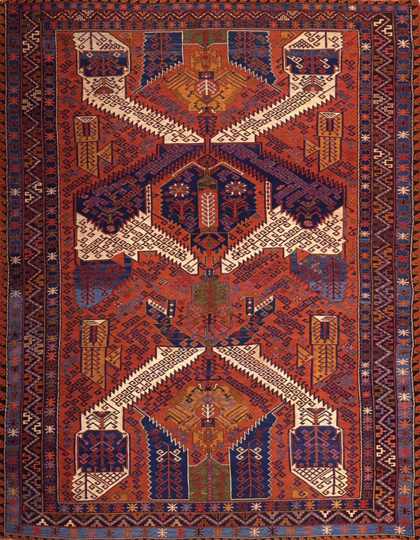 illulian-sumakh-dragons-tappeto-caucaso-350-x-254-cm image 1