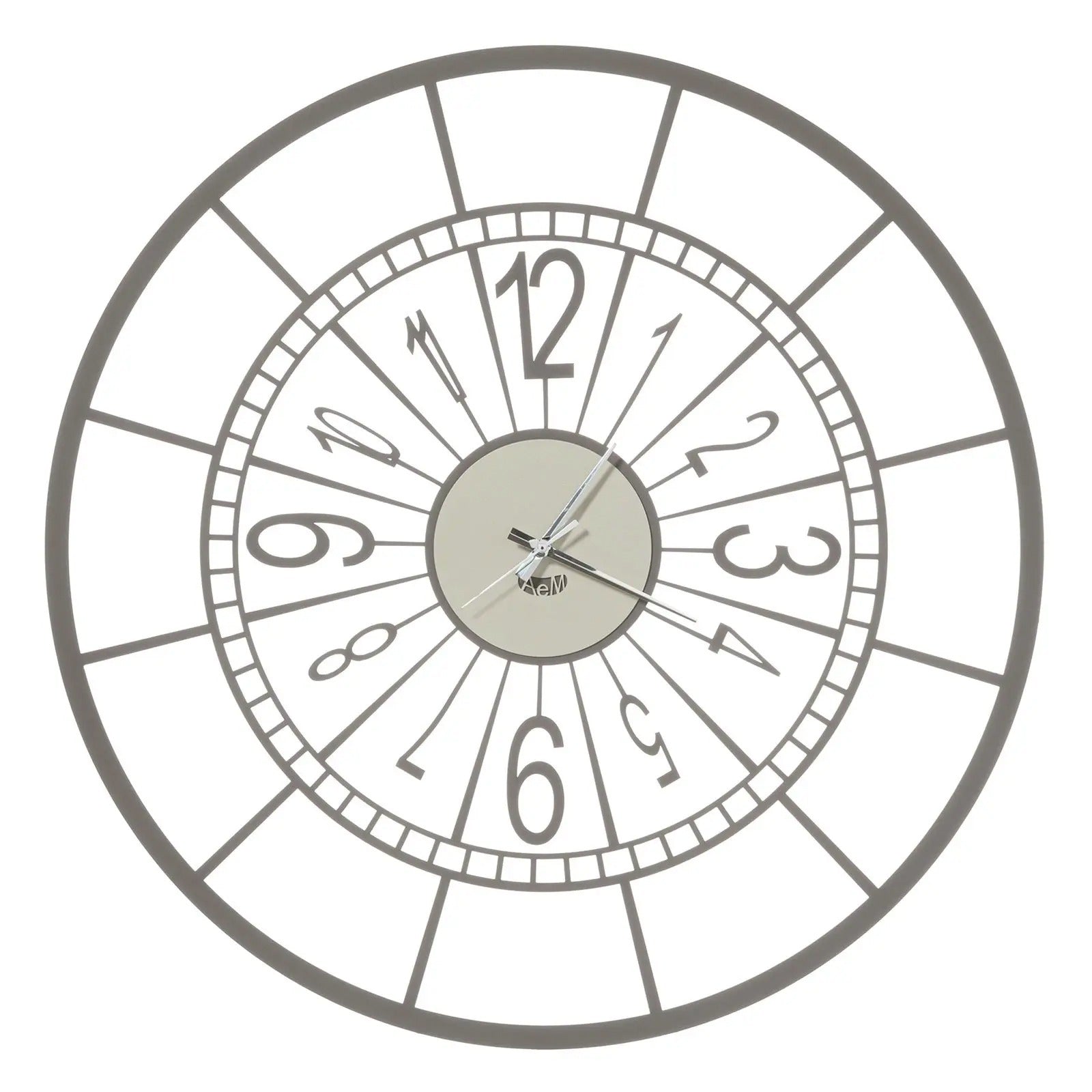 arti-mestieri-volano-large-orologio-da-parete-in-ferro-diametro-70-cm-nero-bianc image 1