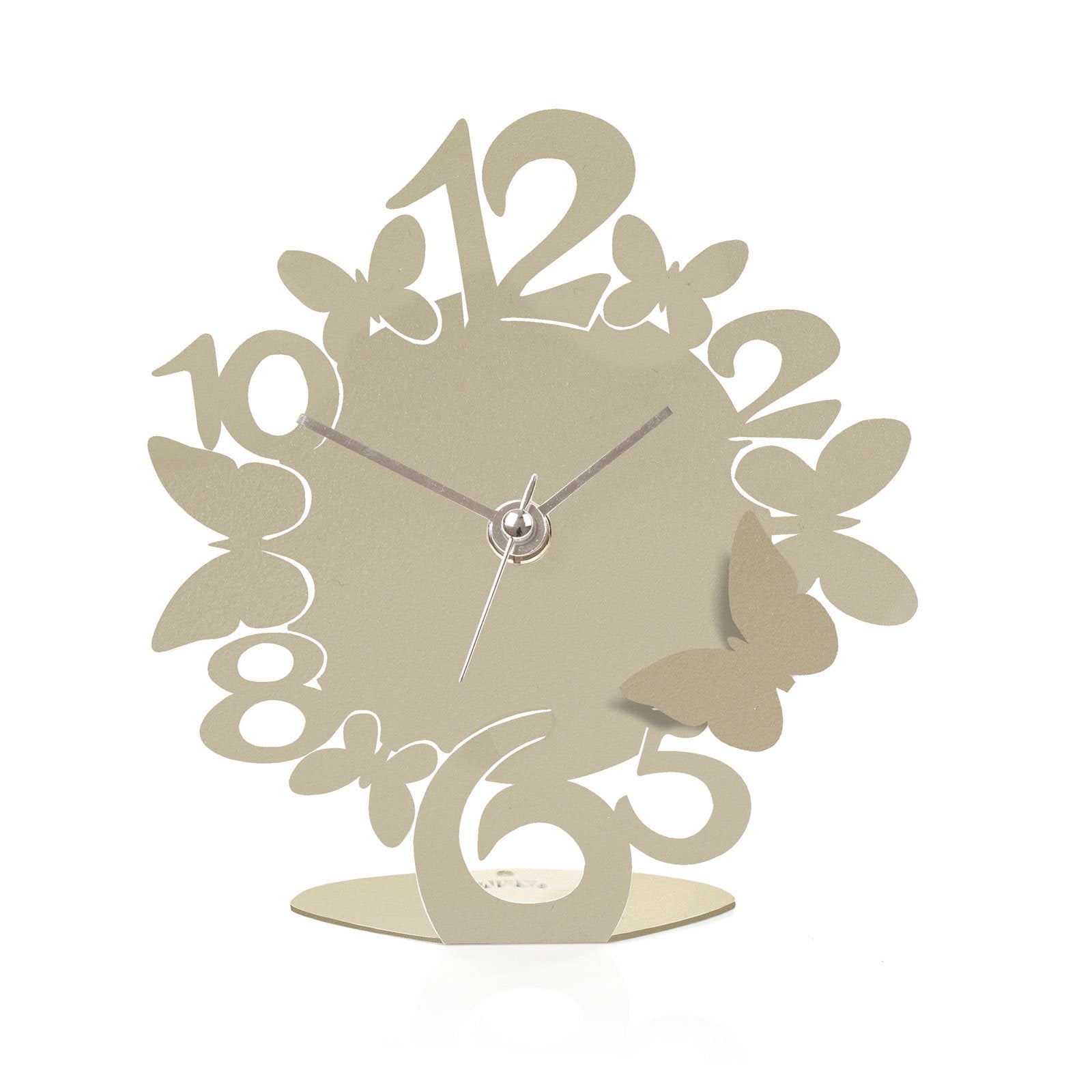 arti-mestieri-sciame-farfalla-bomboniera-orologio-da-tavolo-14x15-cm image 1
