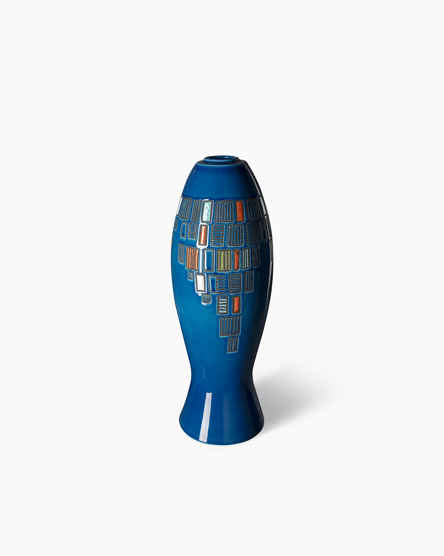 bitossi-ceramiche-vaso-aldo-londi-1963-decoro-capogrossi-edizione-99 image 2