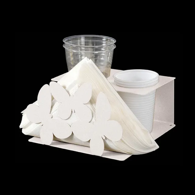 arti-mestieri-farfalle-set-portabicchieri-e-portatovaglioli image 1