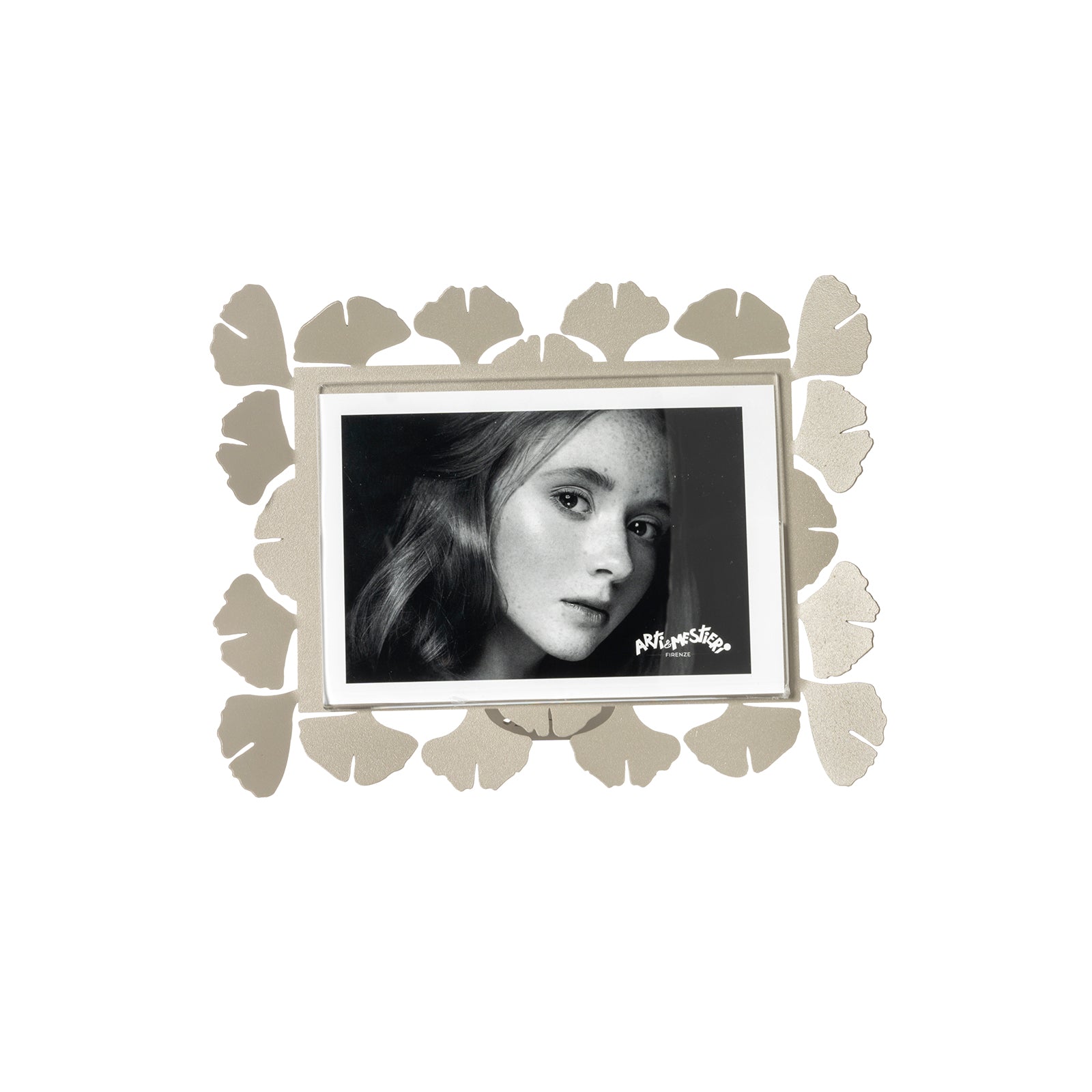arti-mestieri-ginkgo-piccolo-portafoto-orizzontale-in-ferro image 2