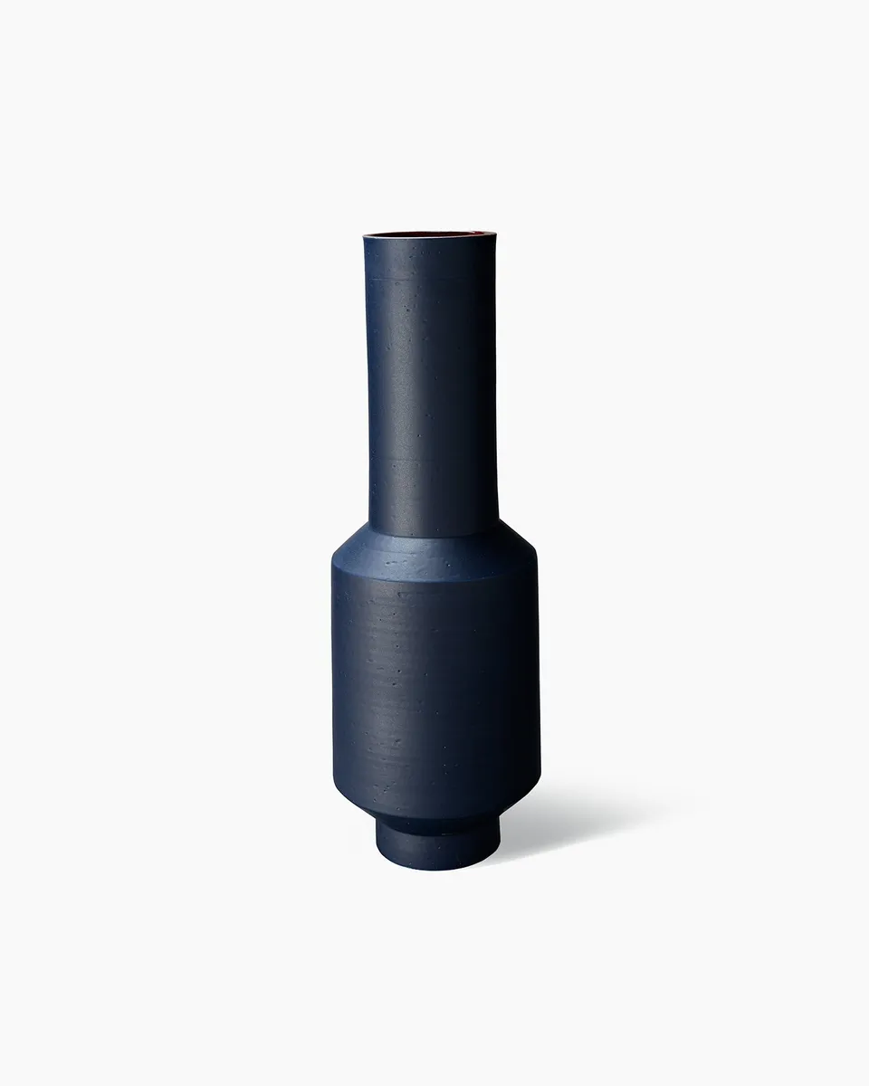 bitossi-ceramiche-vaso-cilindrico-blu-di-arik-levy-tribe-edizione-199 image 1