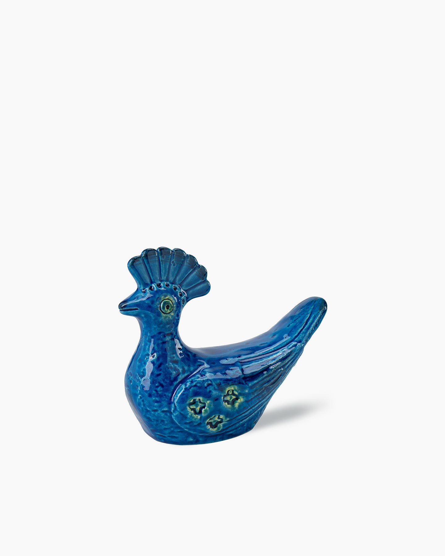 bitossi-ceramiche-figura-pavoncella-rimini-blu-aldo-londi image 2