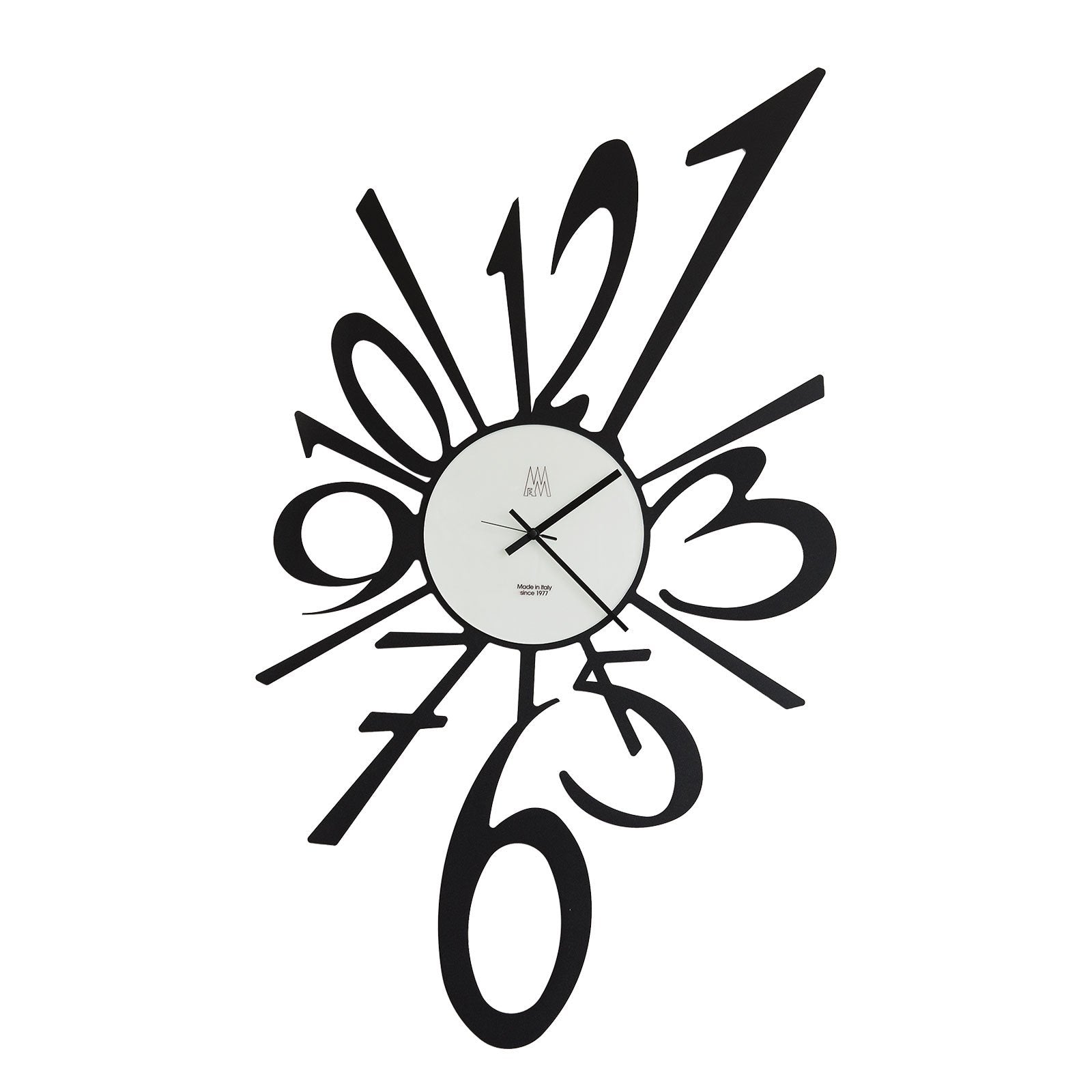 arti-mestieri-orologio-da-parete-big-bang-grande-62x110-cm-nero-in-ferro image 1