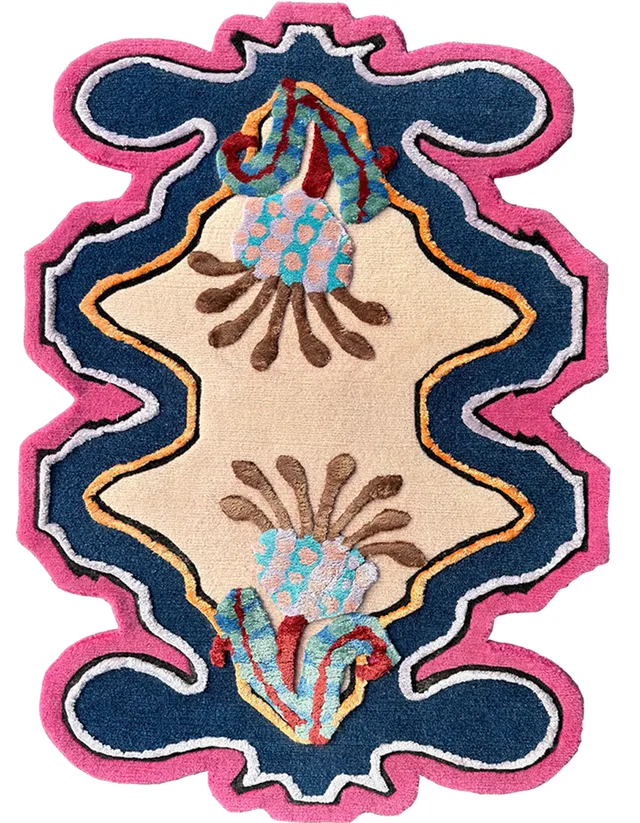 illulian-multifarious-flora-tappeto-99-x-71-cm-lana-e-seta image 1