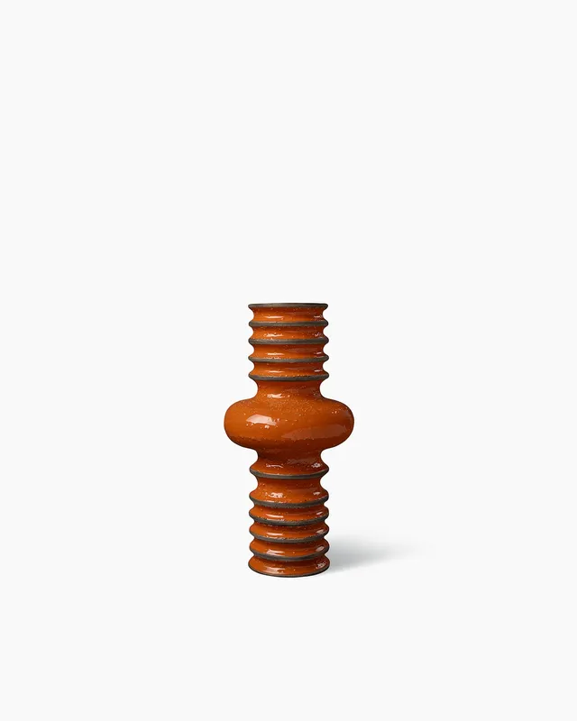 bitossi-ceramiche-vaso-revolver-christoph-radl-cristallina-arancio image 1