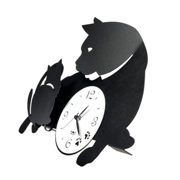 arti-mestieri-mamma-gatta-orologio-da-parete-gatti image 2