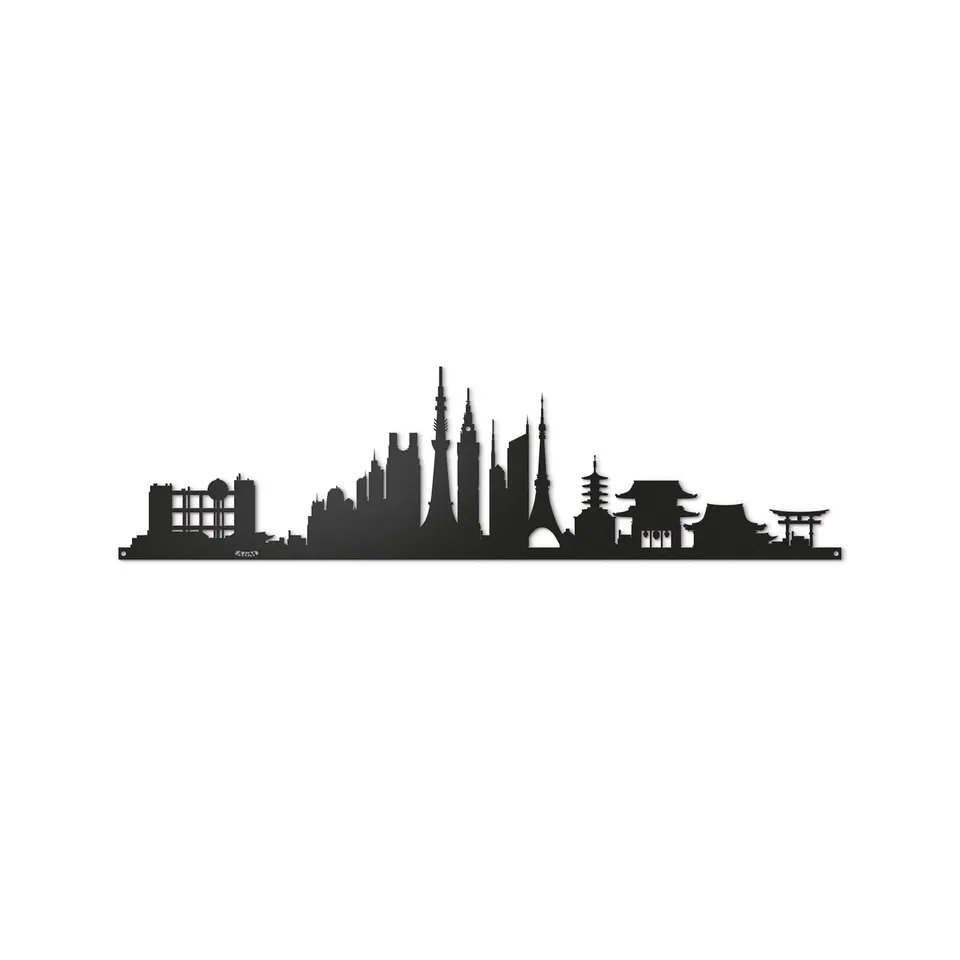 arti-mestieri-tokyo-skyline-60-pannello-decorativo-in-ferro image 1