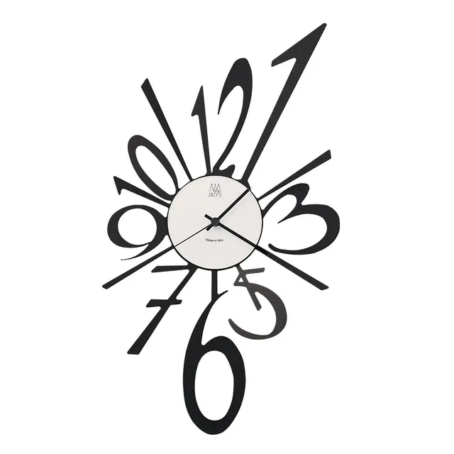 arti-mestieri-big-bang-piccolo-orologio-da-parete-in-ferro-nero-31x55-cm image 1