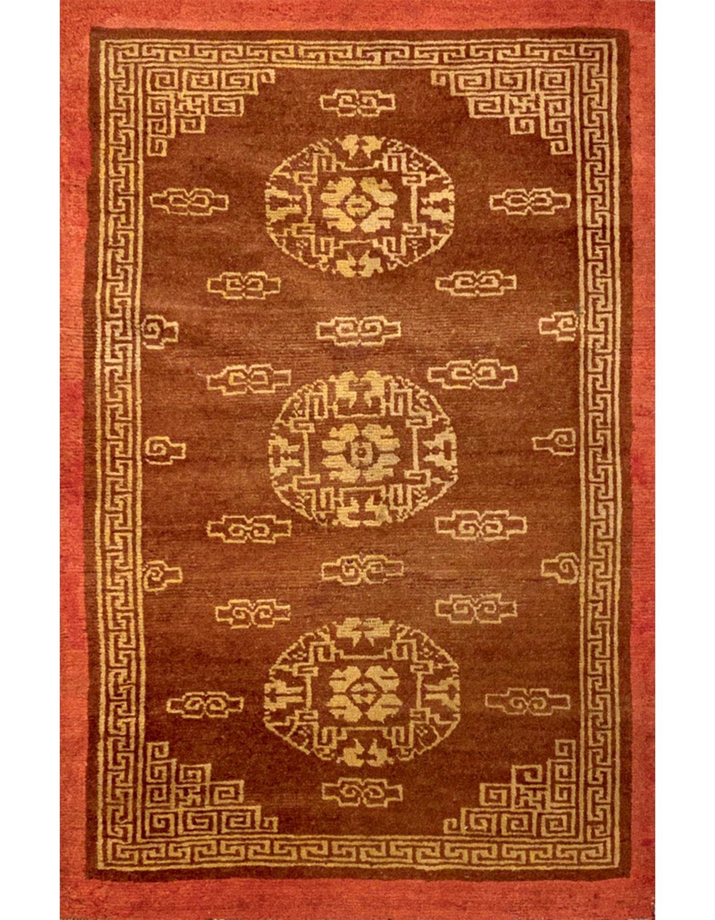 illulian-tibet-shou-red-border-137x81-cm-tappeto-nomad image 1