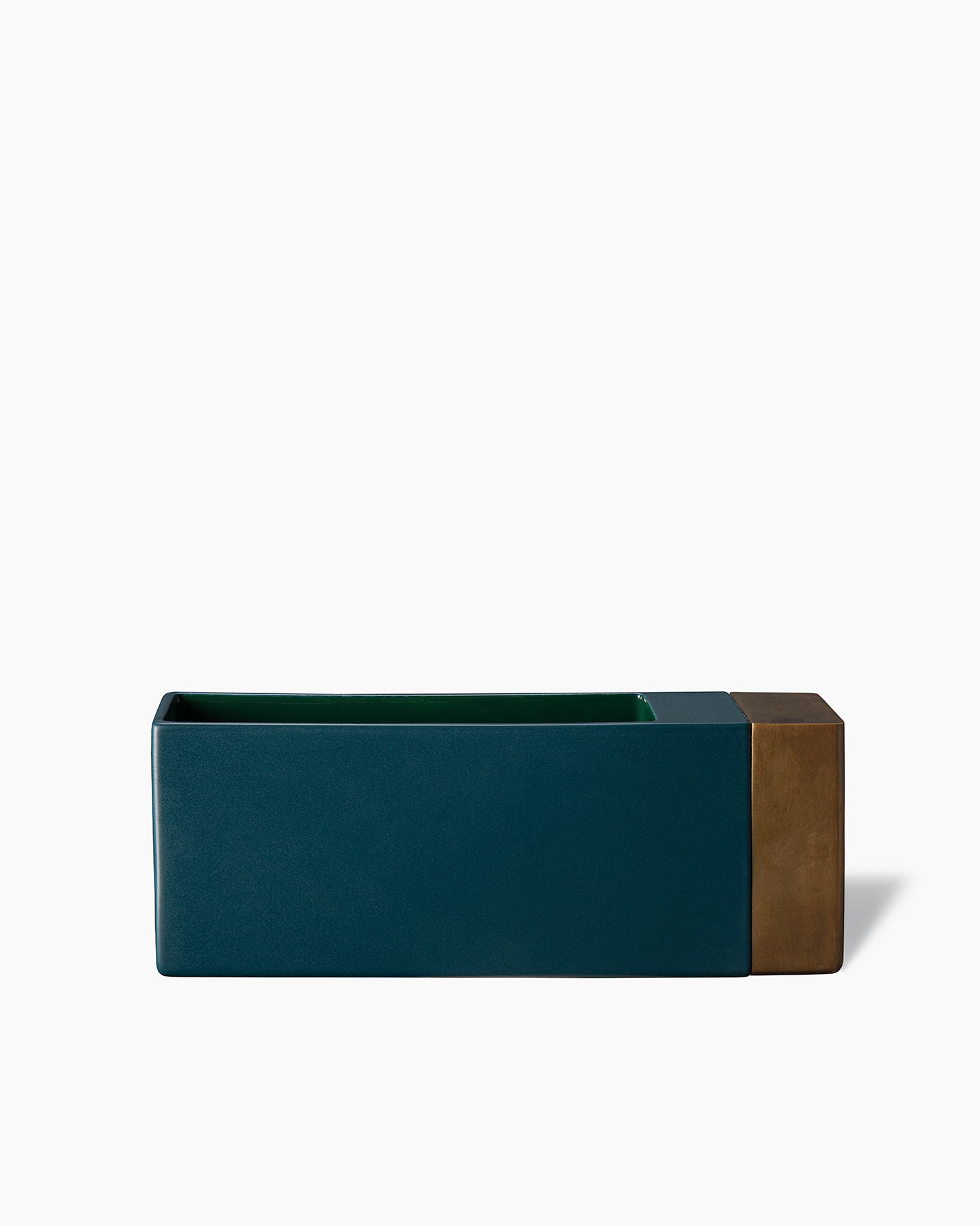 bitossi-ceramiche-vaso-equilibri-dimorestudio-verde-petrolio-ottone image 3
