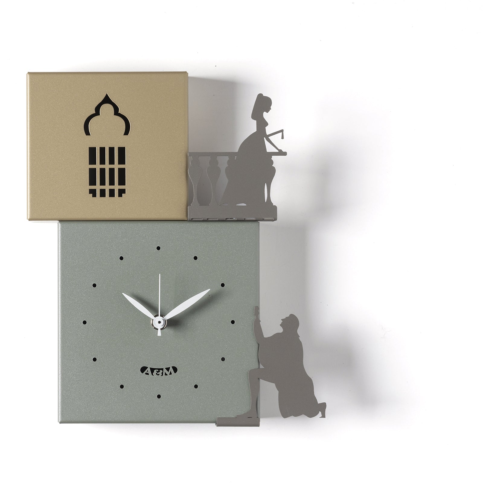 arti-mestieri-amos-orologio-da-parete-romeo-e-giulietta-24x26-cm image 1