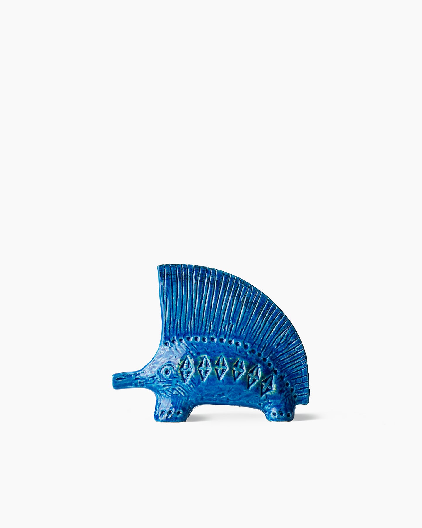 bitossi-ceramiche-figura-istrice-rimini-blu-aldo-londi image 1