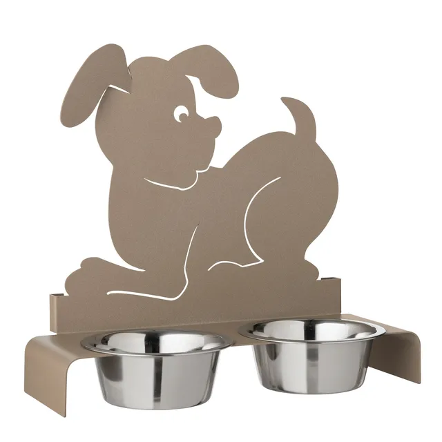 arti-mestieri-porta-ciotole-per-cani-rialzato-in-ferro image 1