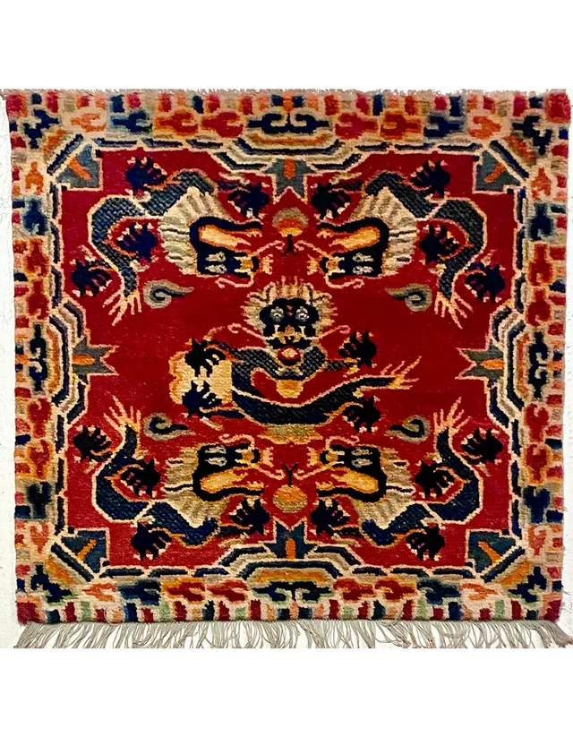 illulian-tibet-5-dragons-tappeto-66x66-cm-nomad image 1
