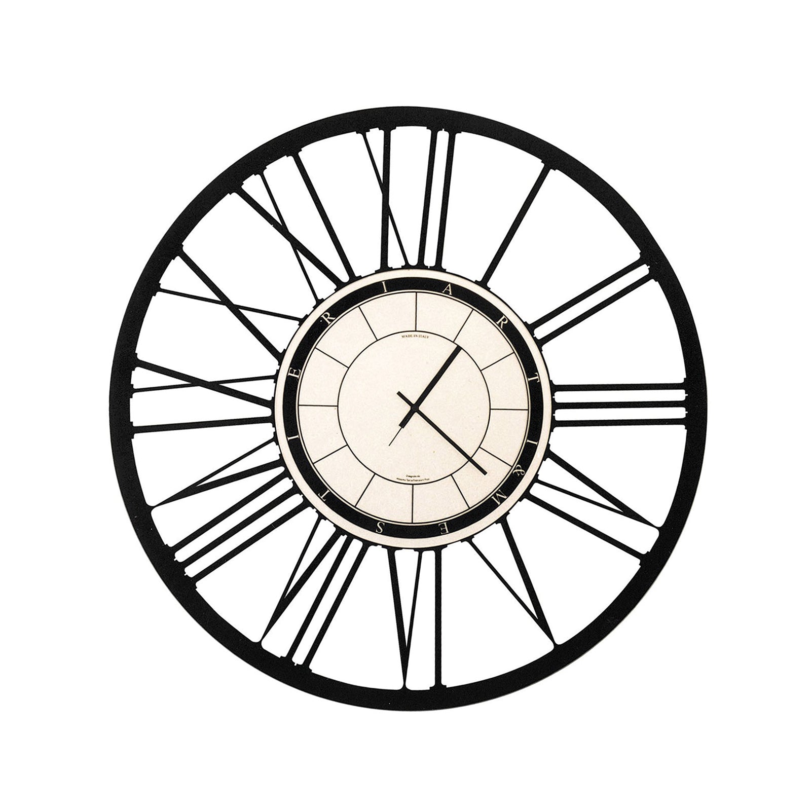 arti-mestieri-numeri-romani-orologio-da-parete-70-cm-ferro image 1