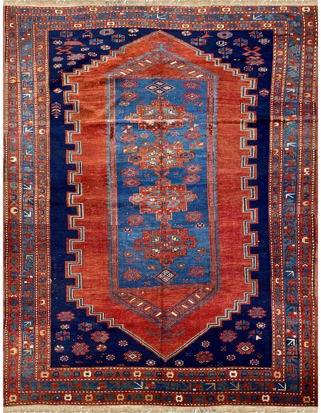 illulian-kasak-lambalo-tappeto-antico-caucaso-240x145-in-lana image 1