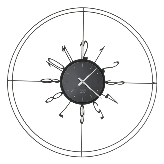 arti-mestieri-voyager-orologio-da-parete-70-cm-nero image 1