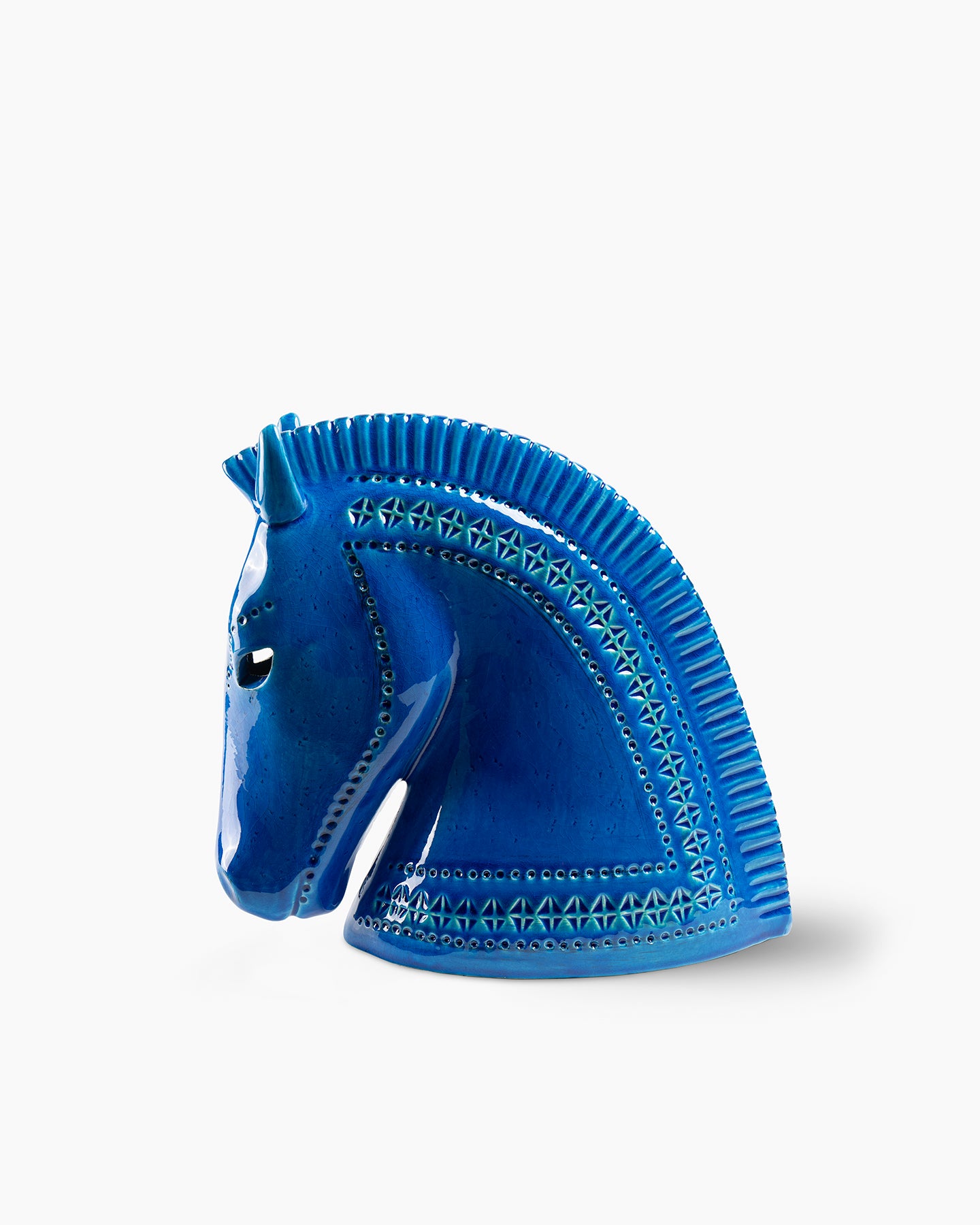 miniatura-testa-di-cavallo-bitossi-ceramiche-rimini-blu-aldo-londi image 2