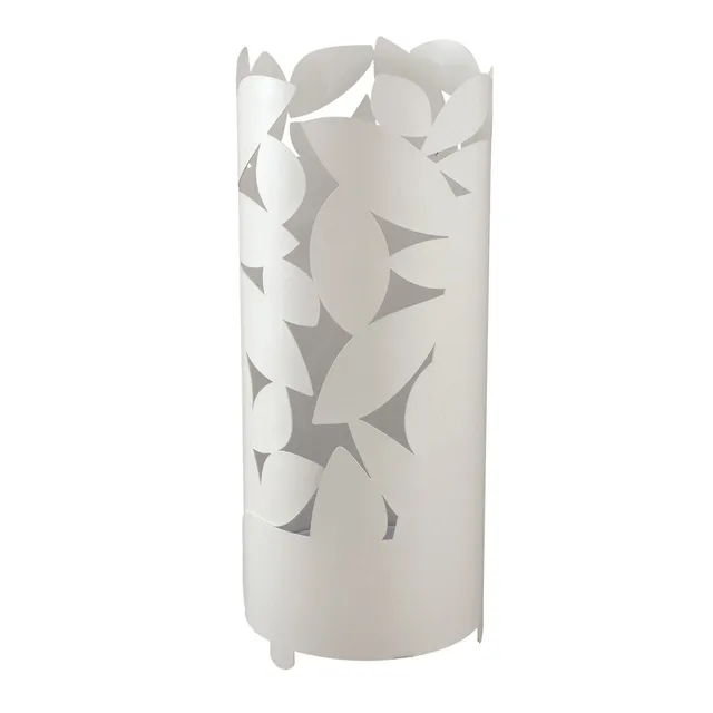 arti-mestieri-autunno-portaombrelli-in-ferro-bianco-oro-23-x-h-55-cm image 1