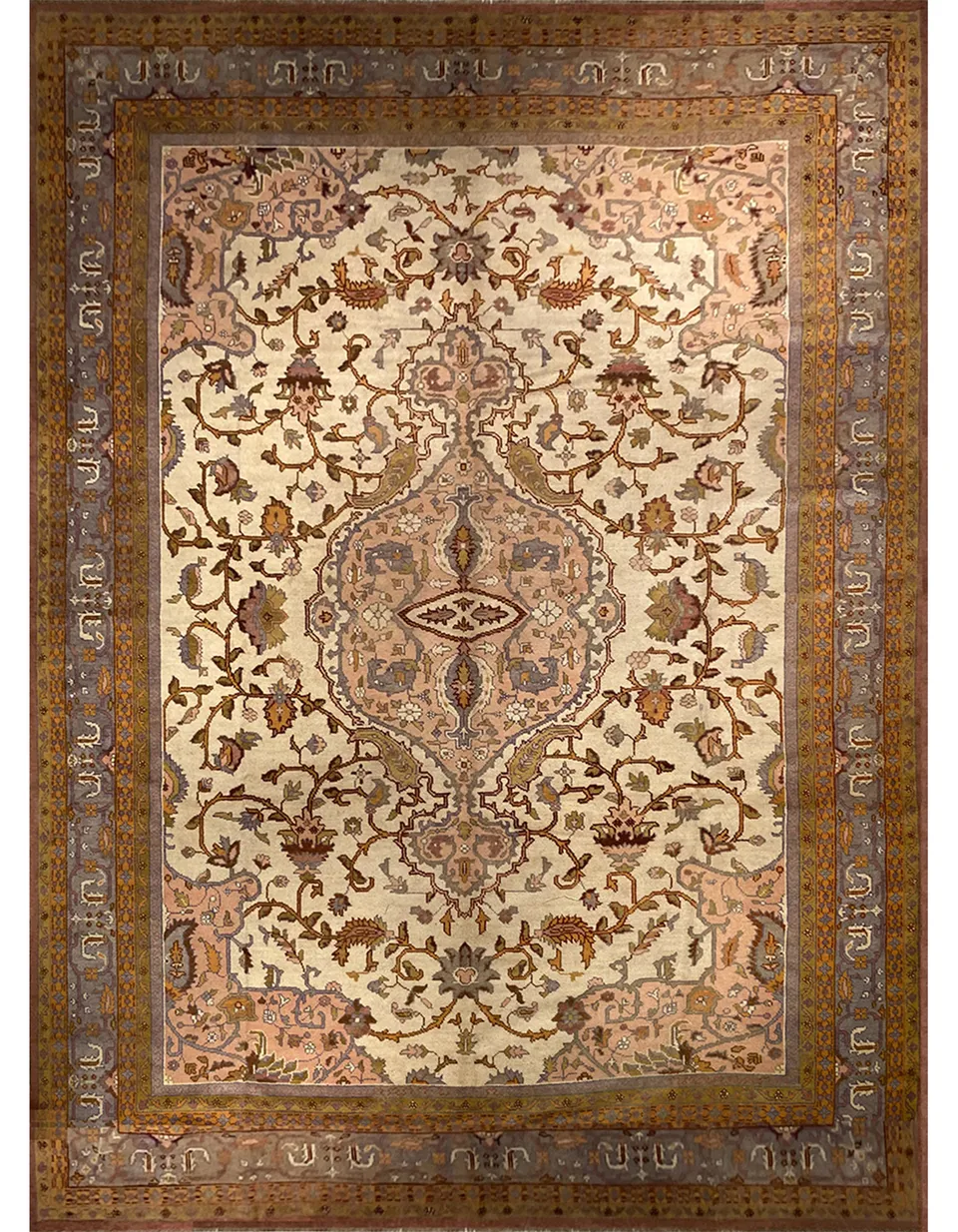 illulian-amritzar-india-fine-xix-secolo-tappeto-408x306-cm-lana image 1