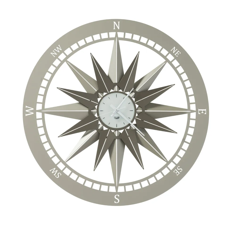 arti-mestieri-orologio-da-parete-bussola-grande image 1