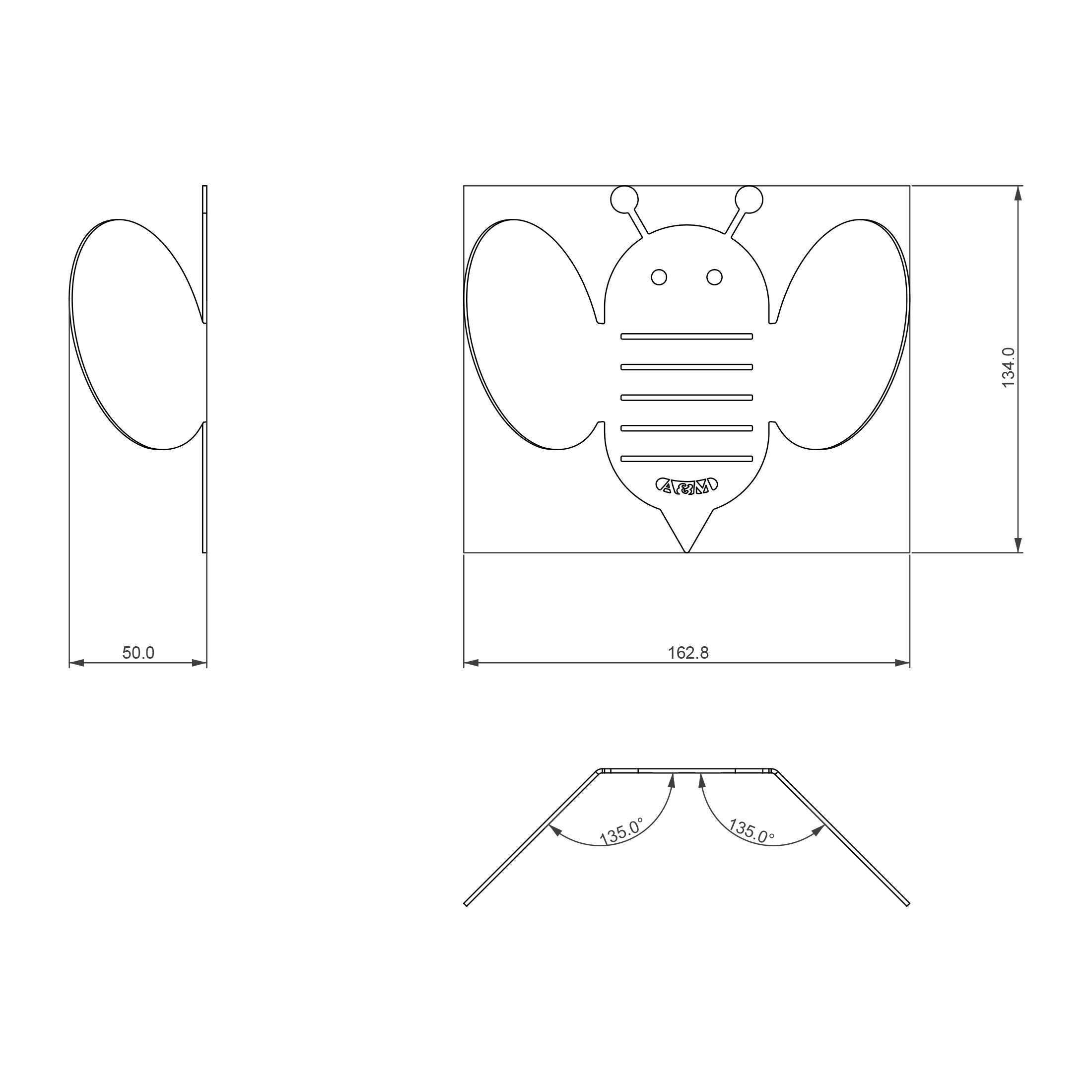 arti-mestieri-bee-set-2-ganci-appendiabiti-in-ferro image 5