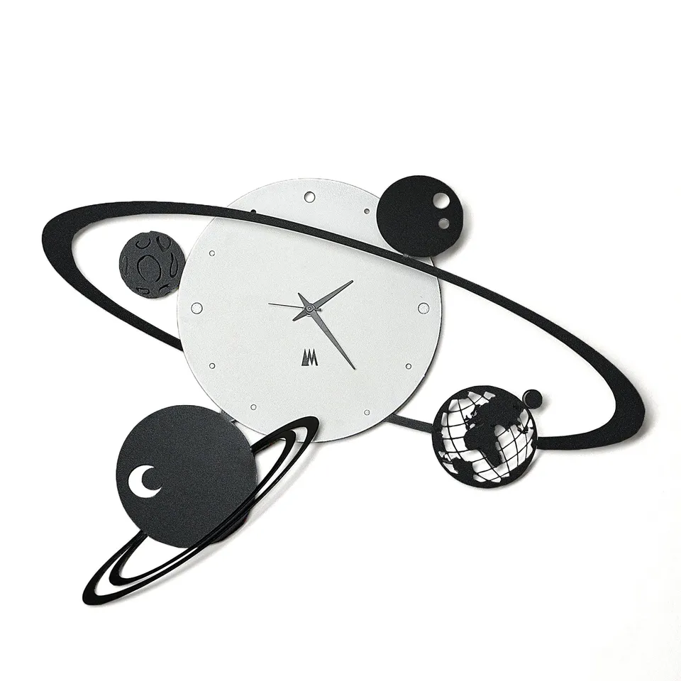 arti-mestieri-orologio-sistema-solare-da-parete-spaziale image 1